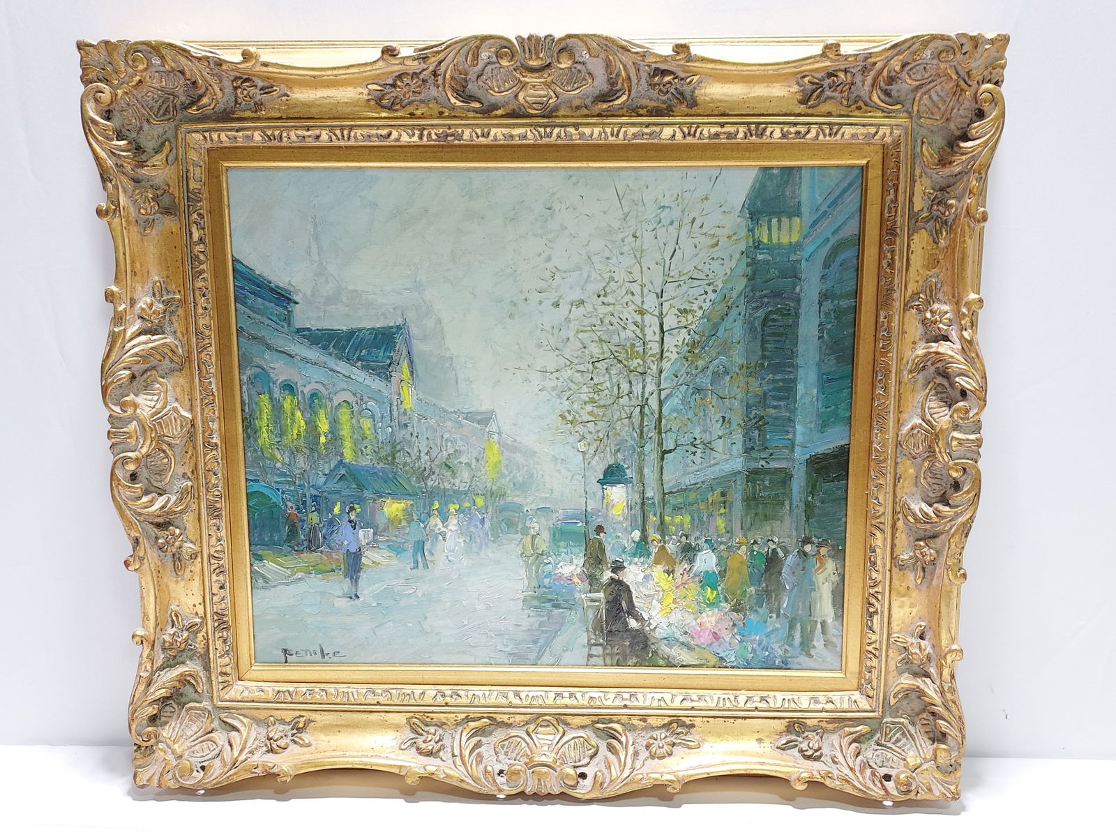 T.E. PENCKE OIL ON CANVAS PAINTING (1 of 7)