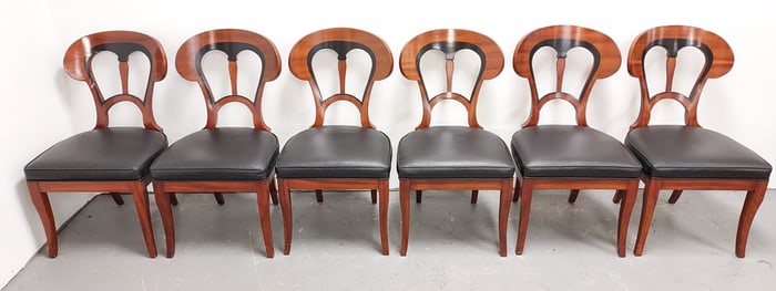 SET OF SIX JOHN WIDDICOMB DINING CHAIRS