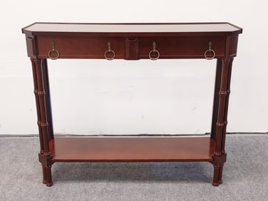 PETITE MAHOGANY CONSOLE TABLE
