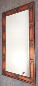 LARGE COPPER FINISH WALL MIRROR 43" x 81"