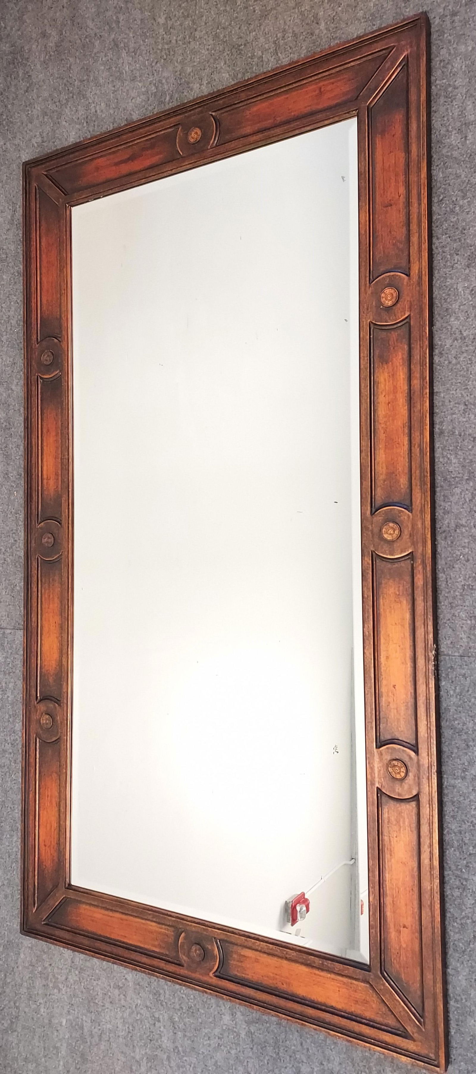 LARGE COPPER FINISH WALL MIRROR 43" x 81" (1 of 9)