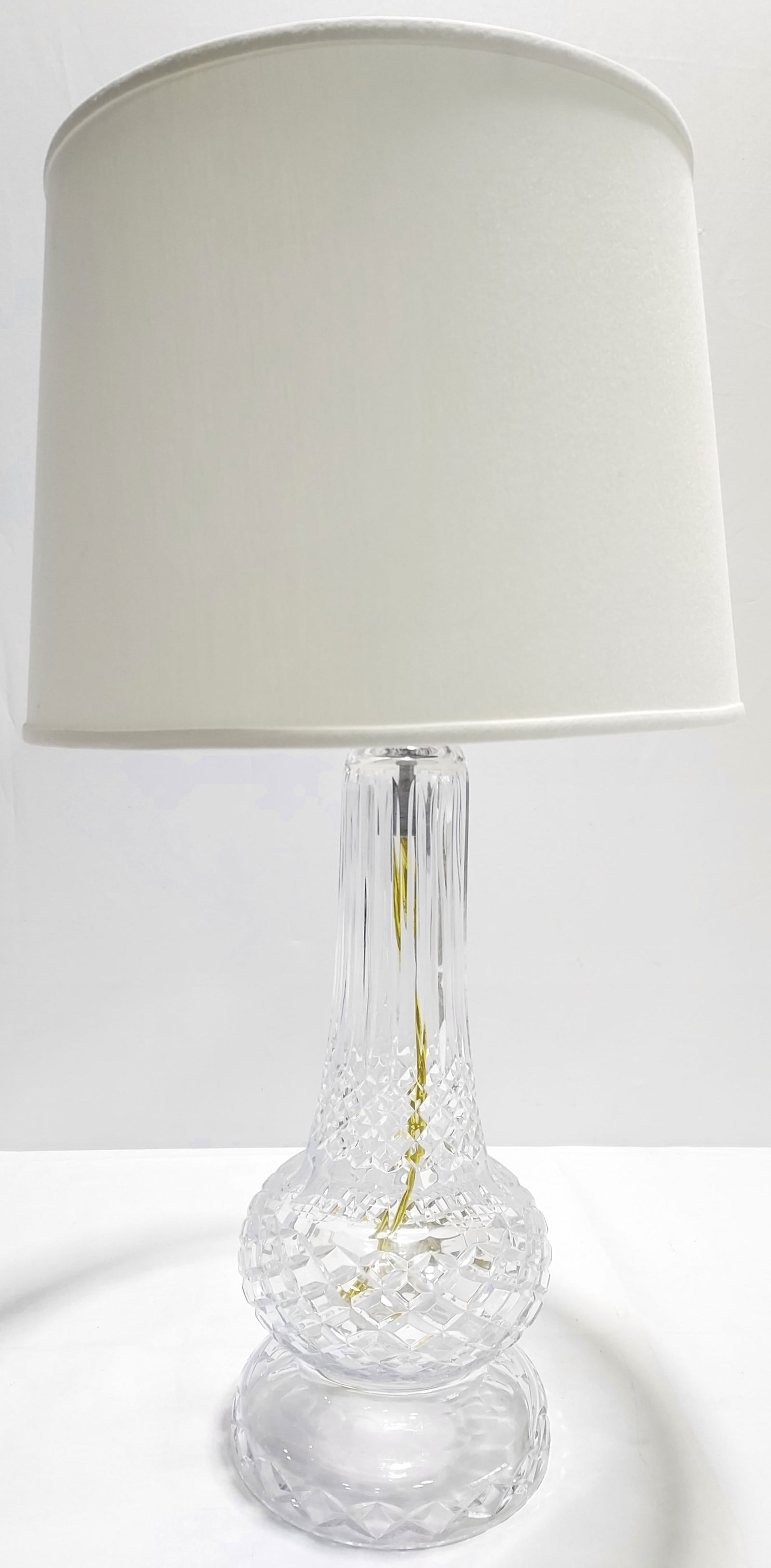 VINTAGE LARGE WATERFORD CRYSTAL TABLE LAMP (1 of 10)