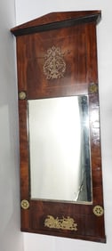 ANTIQUE NEOCLASSICAL LOUIS XVI MAHOGANY MIRROR