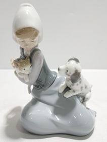 LLADRO PORCELAIN FIGURINE "DOG AND CAT" #5032