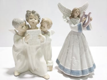 TWO LLADRO PORCELAIN FIGURINES: 5830, 4542