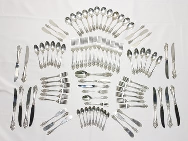 WALLACE "GRANDE BAROQUE" STERLING FLATWARE FOR 12
