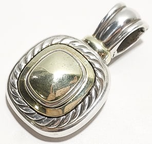 DAVID YURMAN 14K GOLD & 925 LARGE ALBION ENHANCER