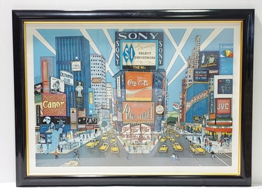 RICHARD DANSKIN L.E. 3-D LITHOGRAPH: TIMES SQUARE