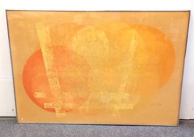 JOSEPH GRIPPI LARGE HAND SIGNED ABSTRACT SERIGRAPH
