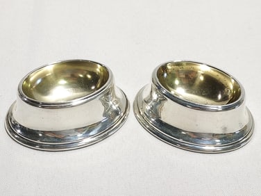 2 GORHAM STERLING SILVER GOLD WASH SALT CELLARS
