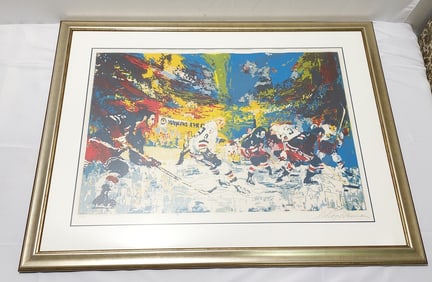 LEROY NEIMAN "ICE MEN" HAND SIGNED SERIGRAPH