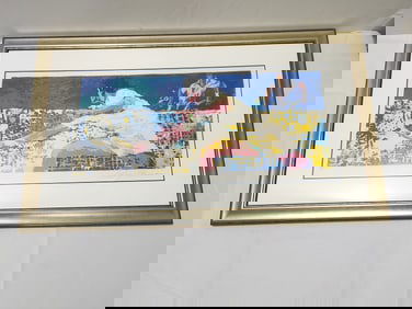 LEROY NEIMAN HAND SIGNED SERIGRAPH "GET SHOT"