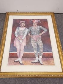 ALETHA JONES WATERCOLOR PAINTING: HARLEQUINS