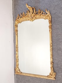 VINTAGE LOUIS XV STYLE GILDED WALL MIRROR