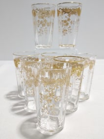 EIGHT ST. LOUIS "MASSENET" JUICE GLASSES