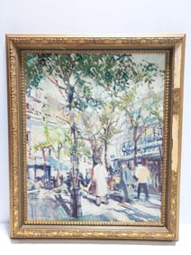 GERTRUDE BENNETT IMPRESSIONIST OIL ON BOARD PAINTI