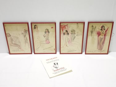 FOUR EARL MACPHERSON FRAMED OFFSET LITHOGRAPHS