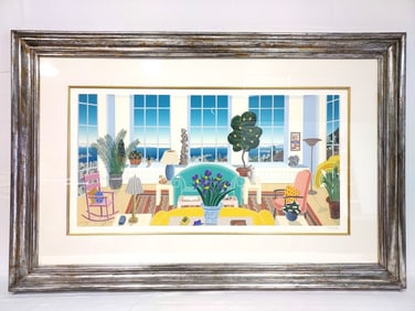 THOMAS MCKNIGHT SIGNED SERIGRAPH PACIFIC HEIGHTS