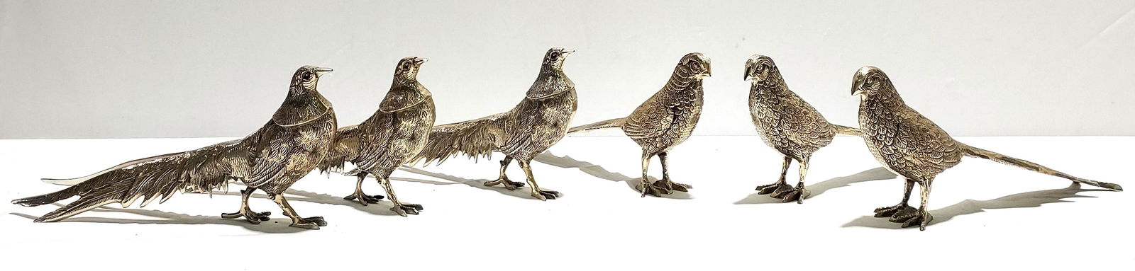H1319 Six Silverplate Pheasants (1 of 13)