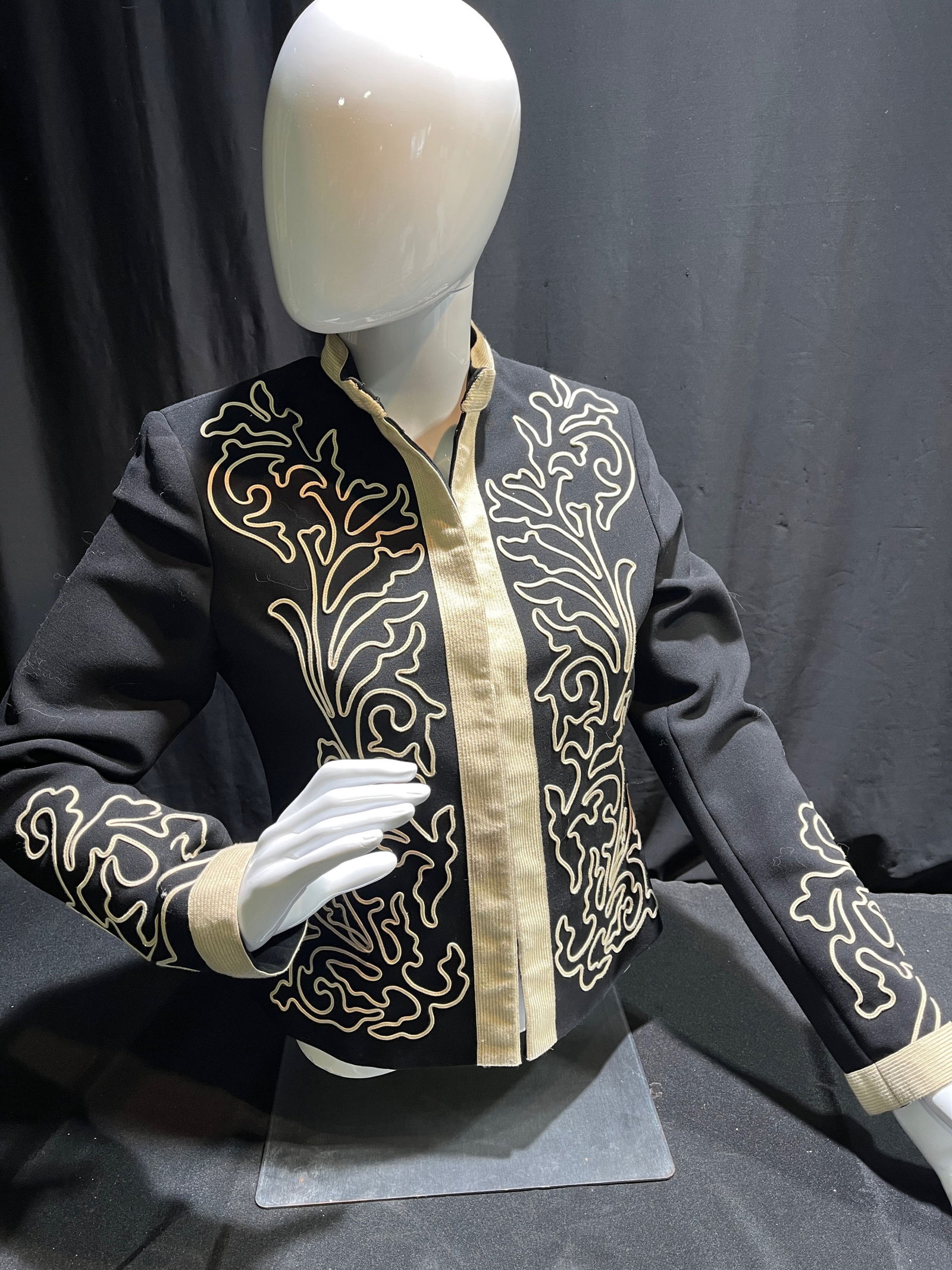 H47 Ralph Lauren black military style coat jacket (1 of 4)