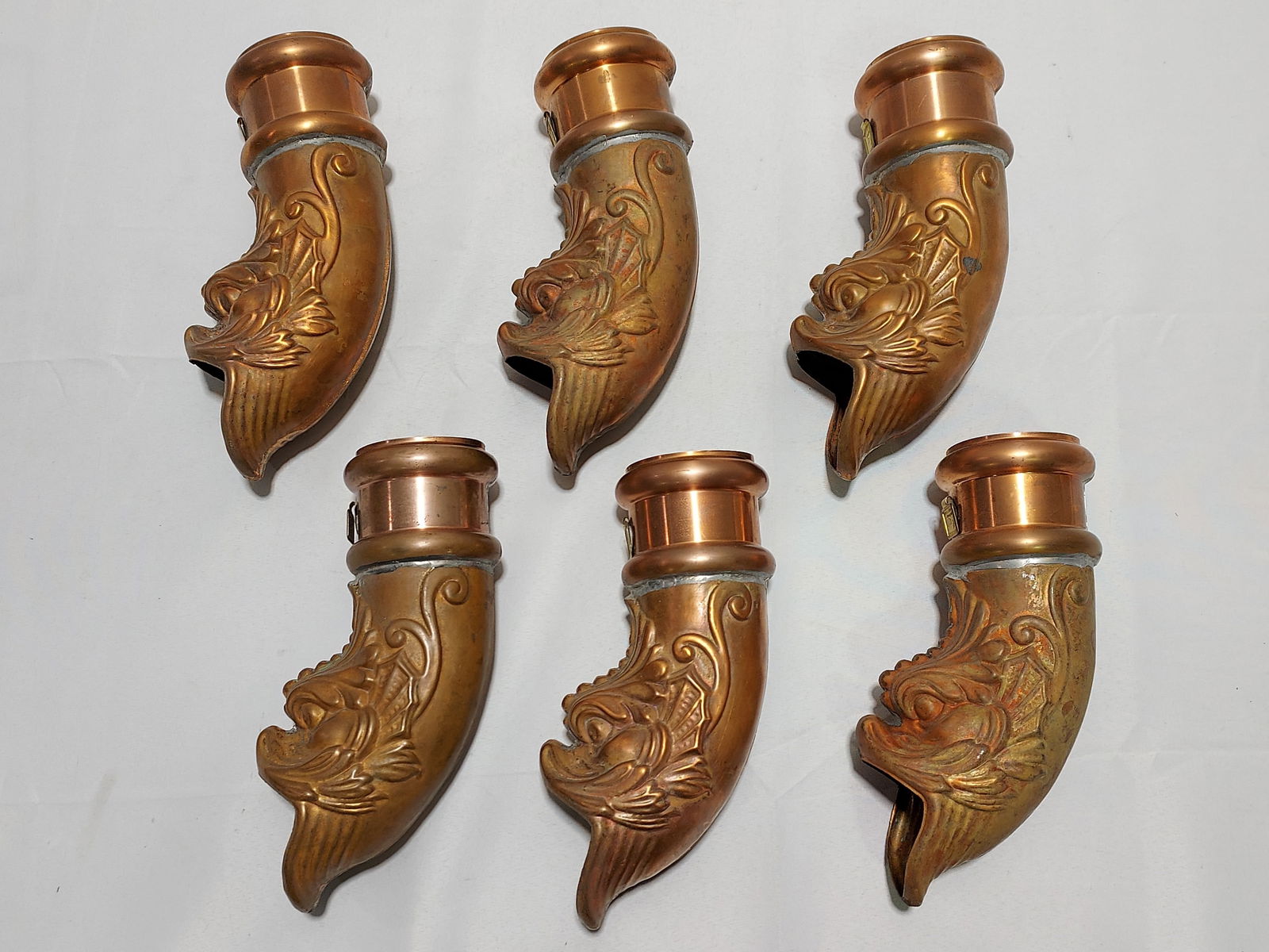 H1237 Six Copper dolphin downspouts (1 of 11)