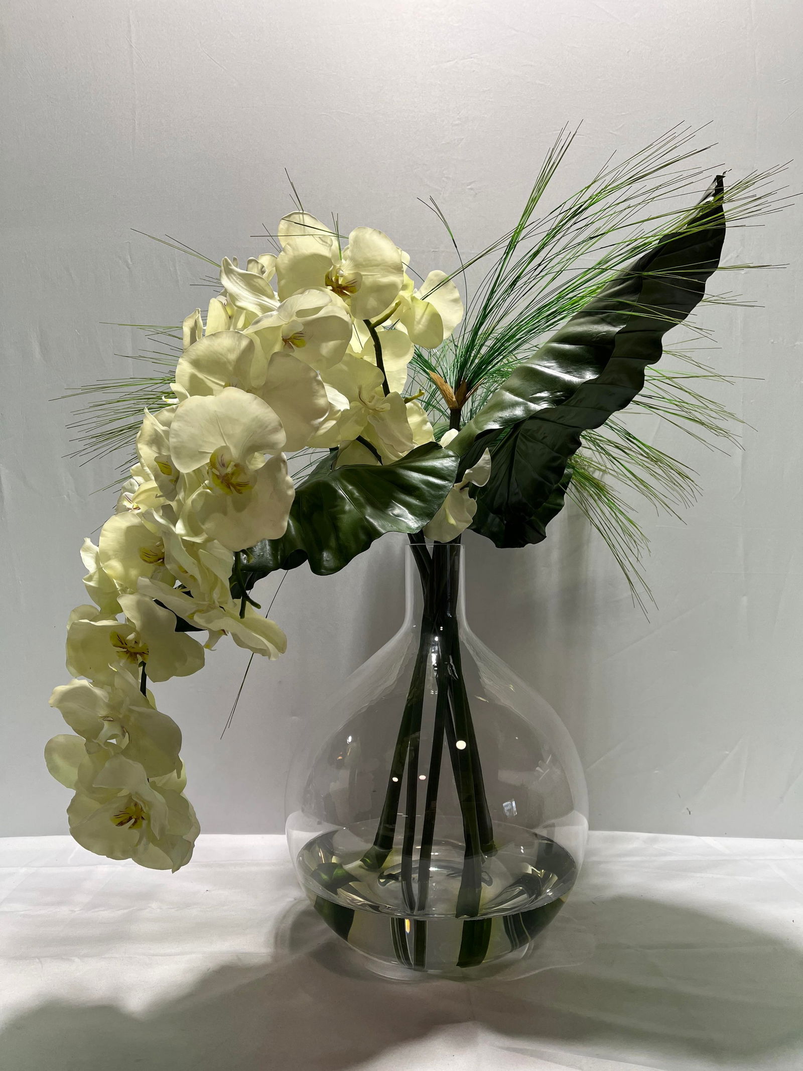 H332 Huge Silk Orchid Arrangement w/ Sea Grass (1 of 6)