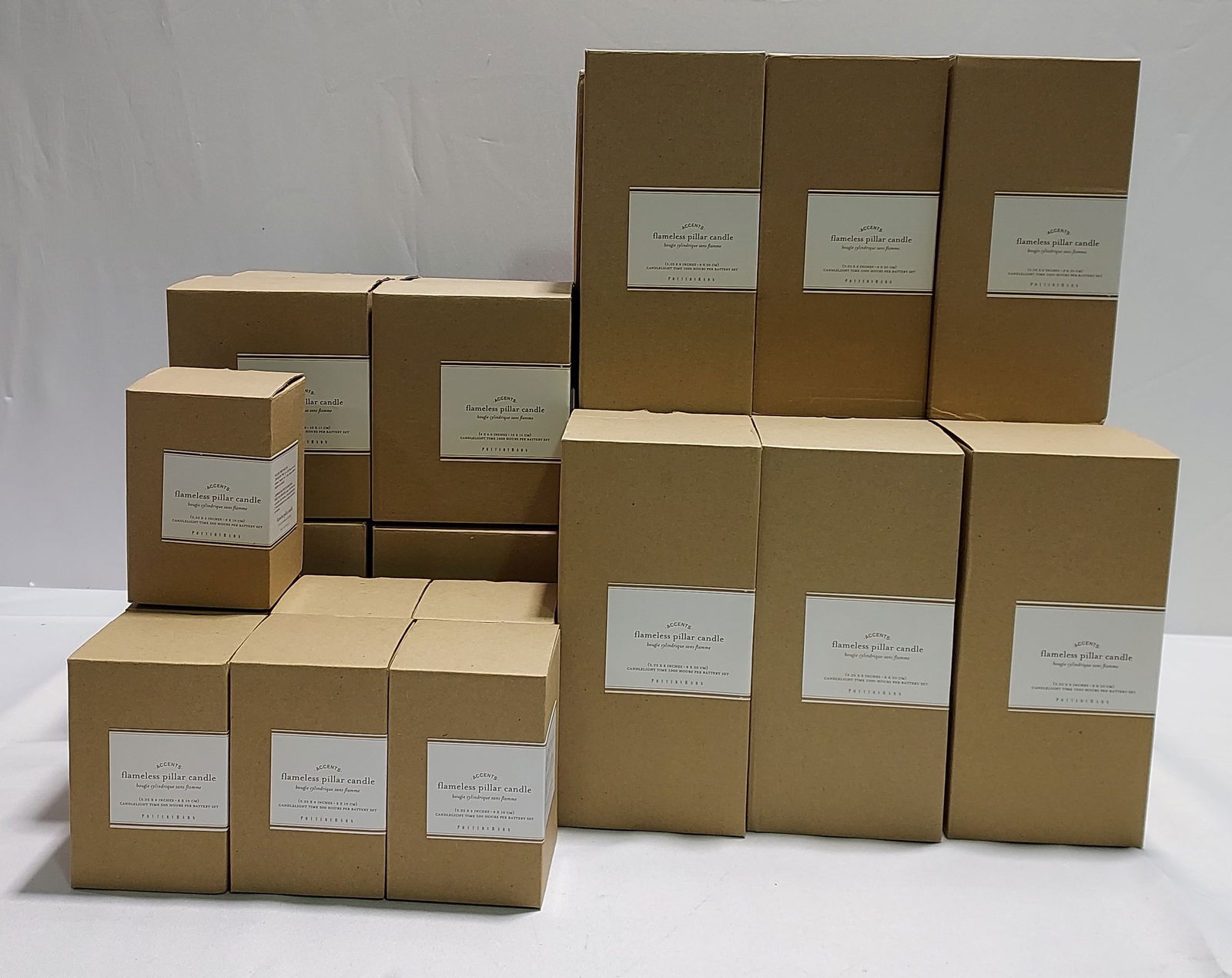 2041 Pottery Barn Flameless Pillar Candles 30 pc (1 of 9)