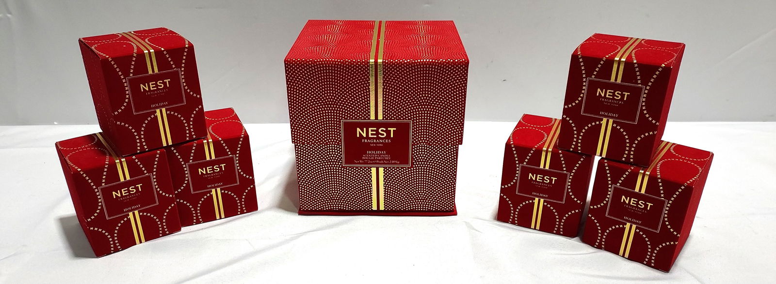 H1368 Nest Hoiiday Candles - 6 7.8 oz & 1 77.2 oz (1 of 6)