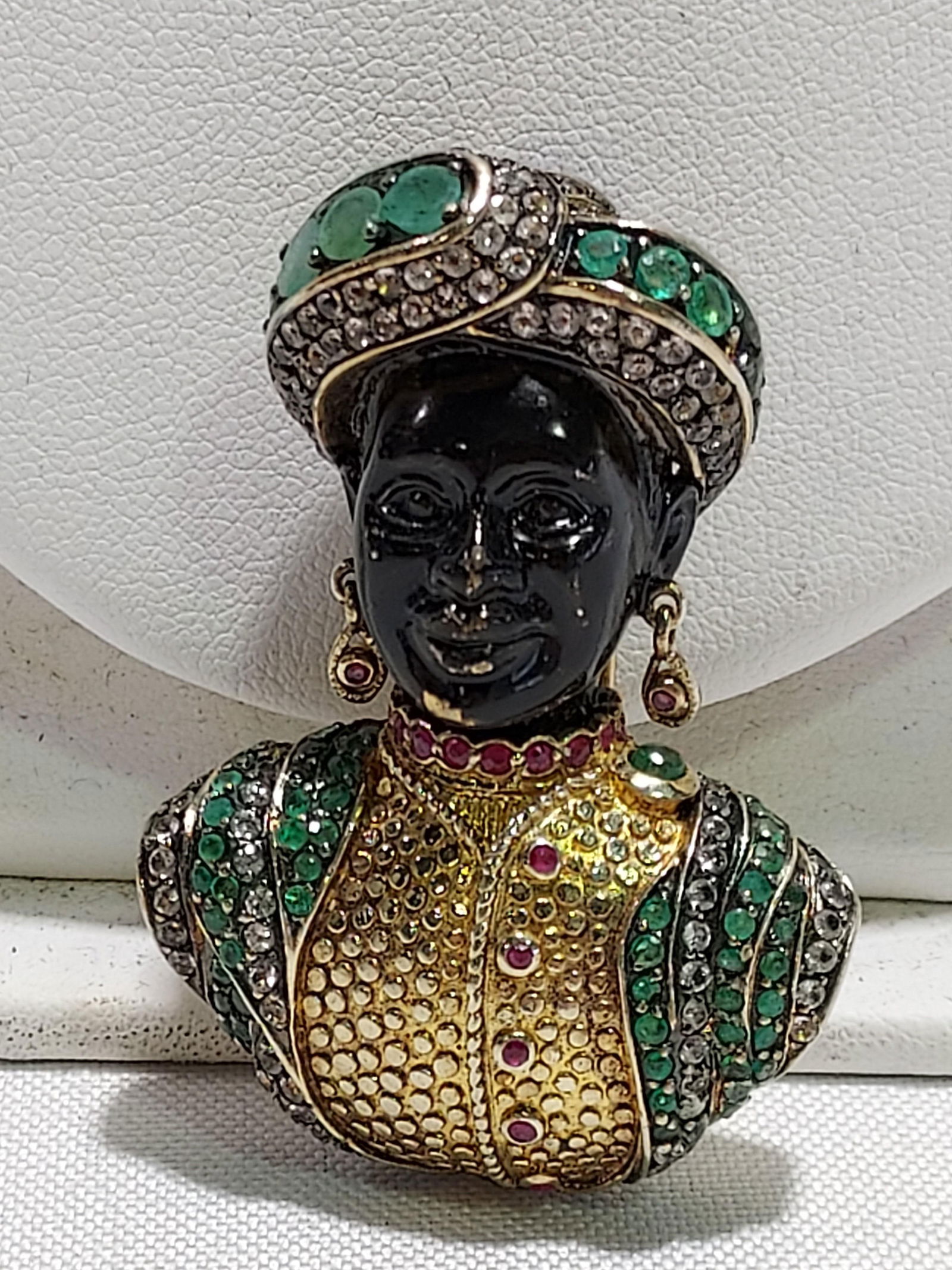 HJ185 Jarin sterling silver Blackamoor brooch (1 of 9)