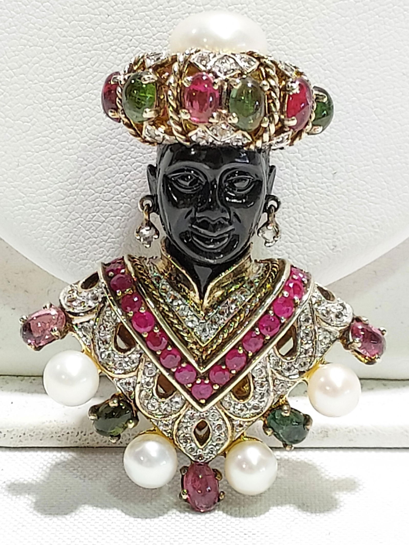 HJ184 Jarin sterling silver Blackamoor brooch (1 of 9)