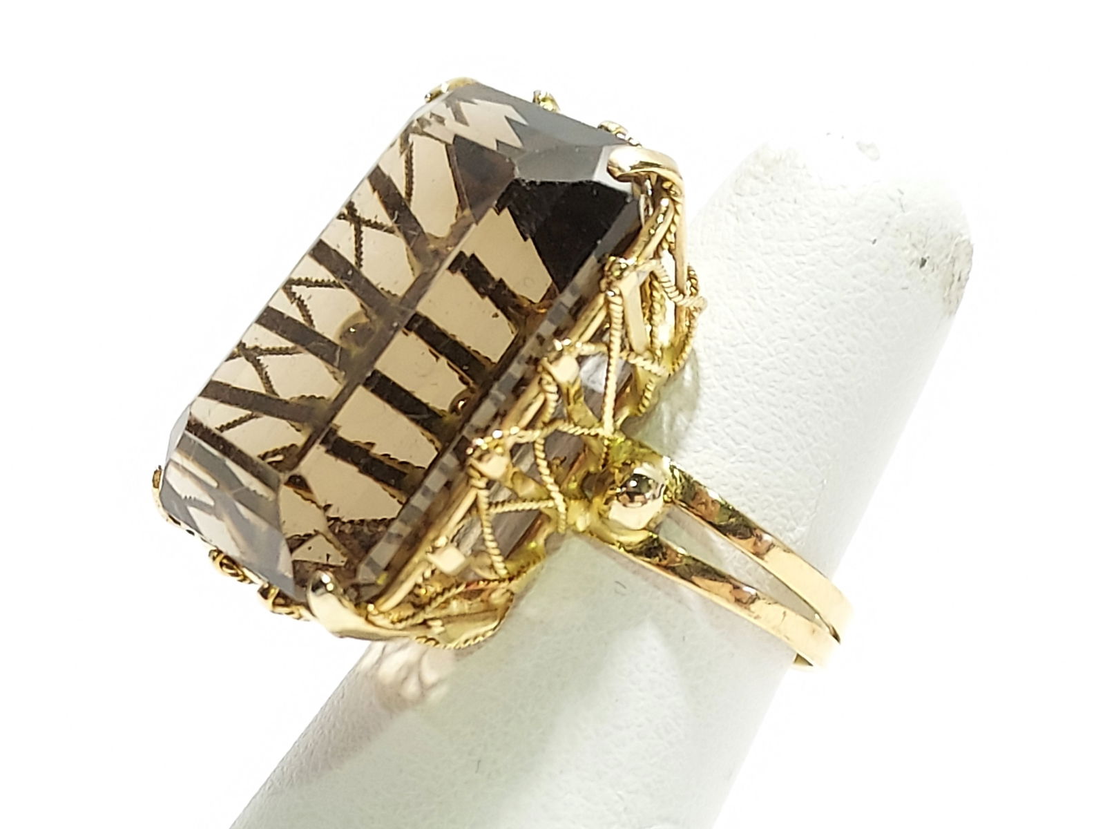 HJ7 Rose gold smoky quartz ring (1 of 6)