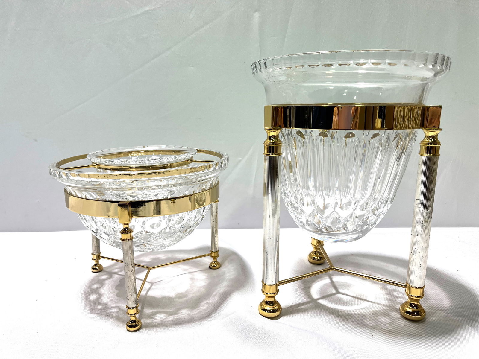 H207 Crystal Champagne & Caviar Set on stands (1 of 9)