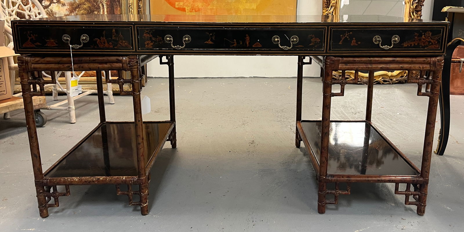 H1149 Maitland-Smith Chinoiserie Desk (1 of 6)