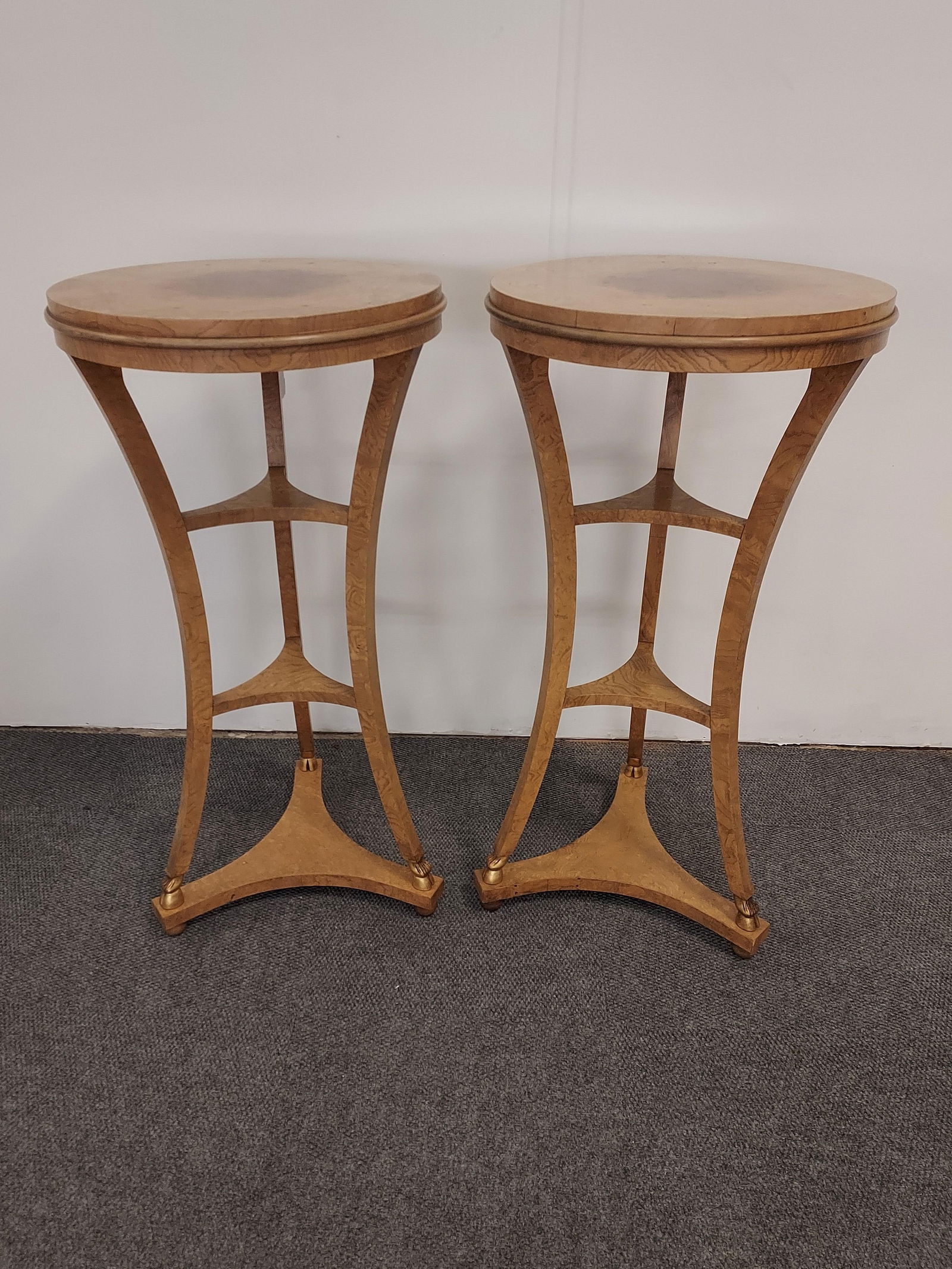 H1240 Pair Baker Furniture co. pedestal stands (1 of 12)