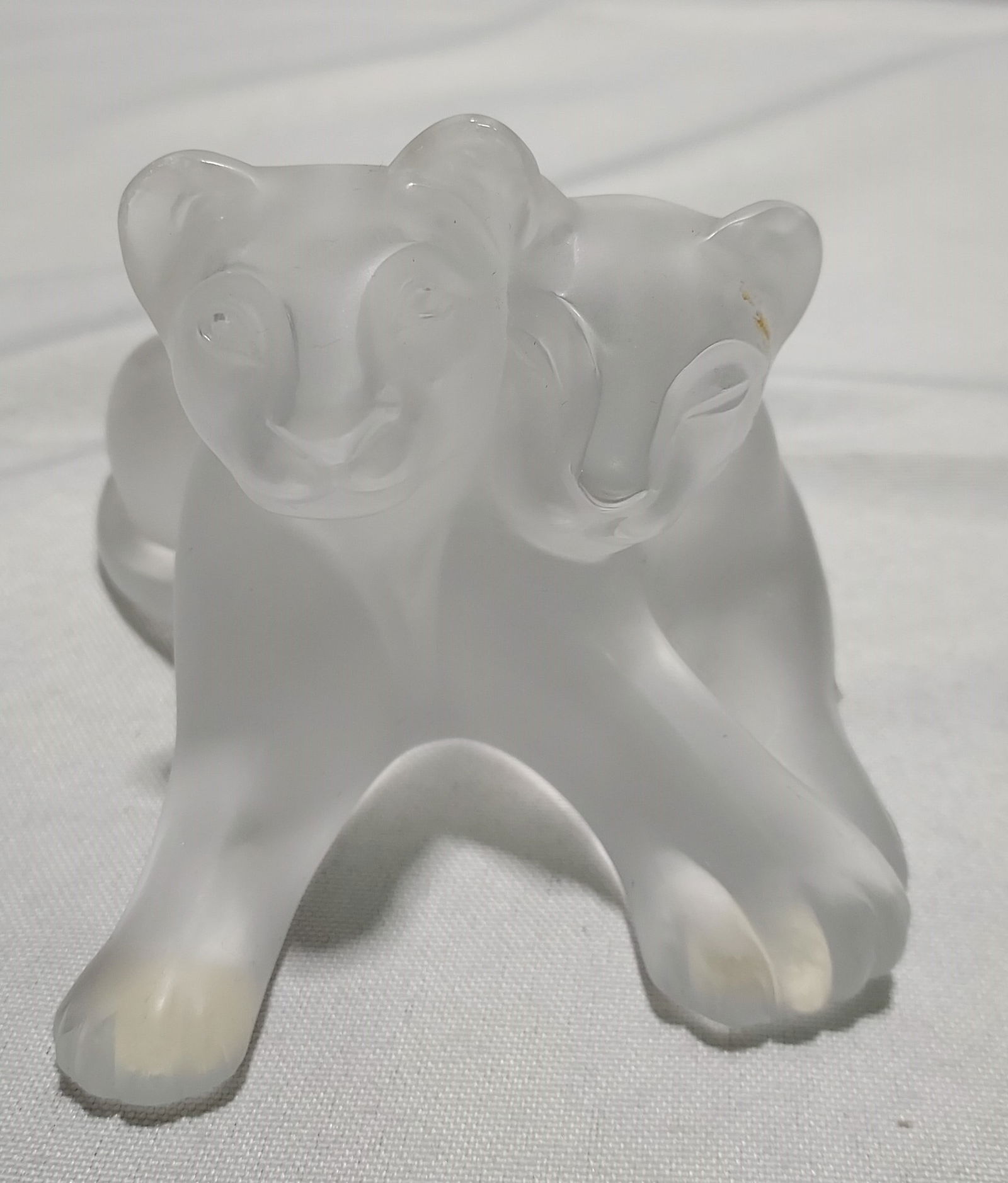 H297 Lalique crystal "Tambwee" lion cubs (1 of 5)