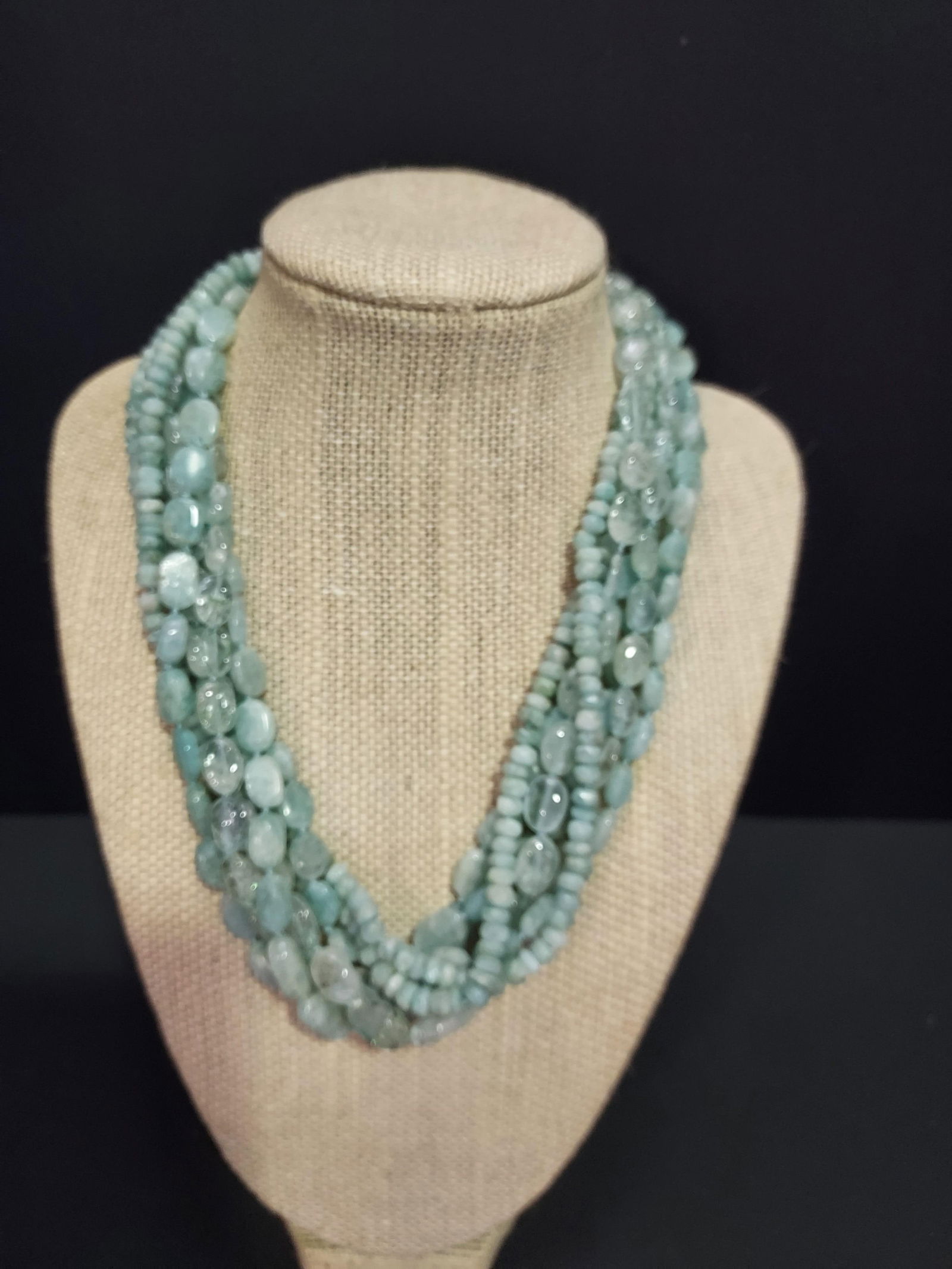 H522 Rebecca Collins sterling & stone bracelet (1 of 4)