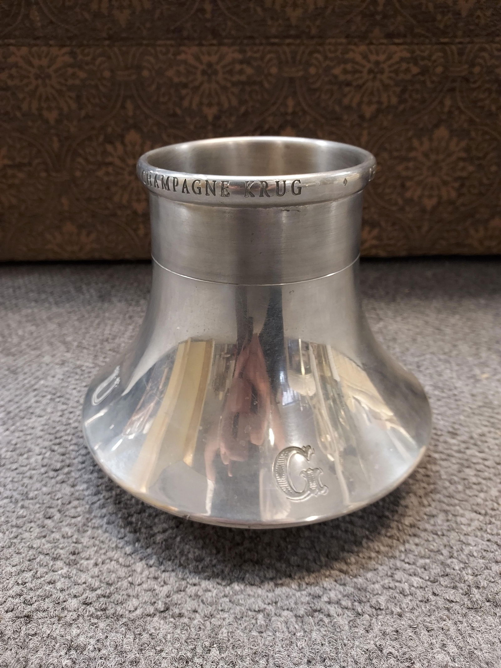 H1598 Rare Krug Pewter Champagne Chiller (1 of 6)