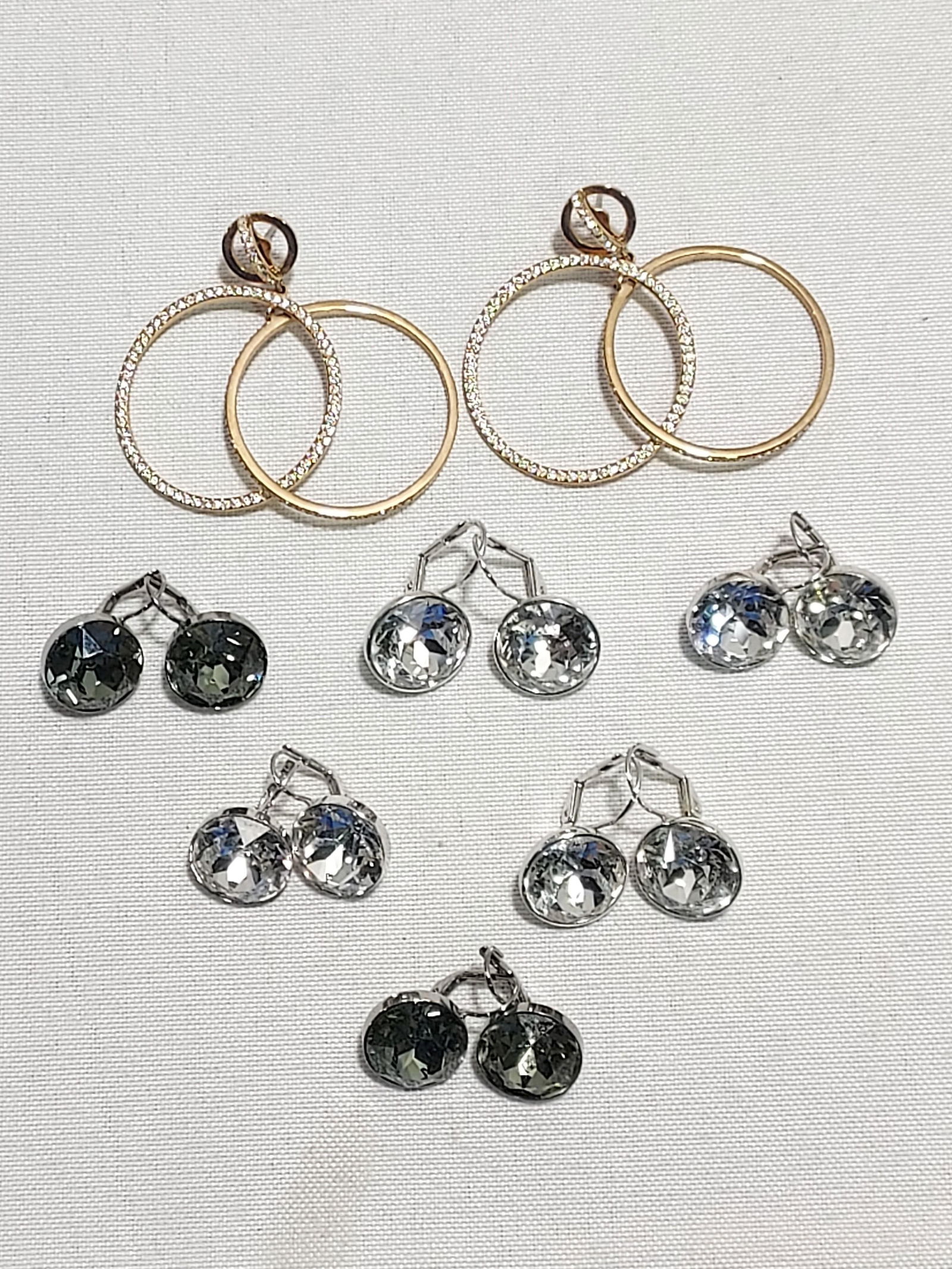 H582 Swarovski lot of seven pairs of earrings (1 of 4)