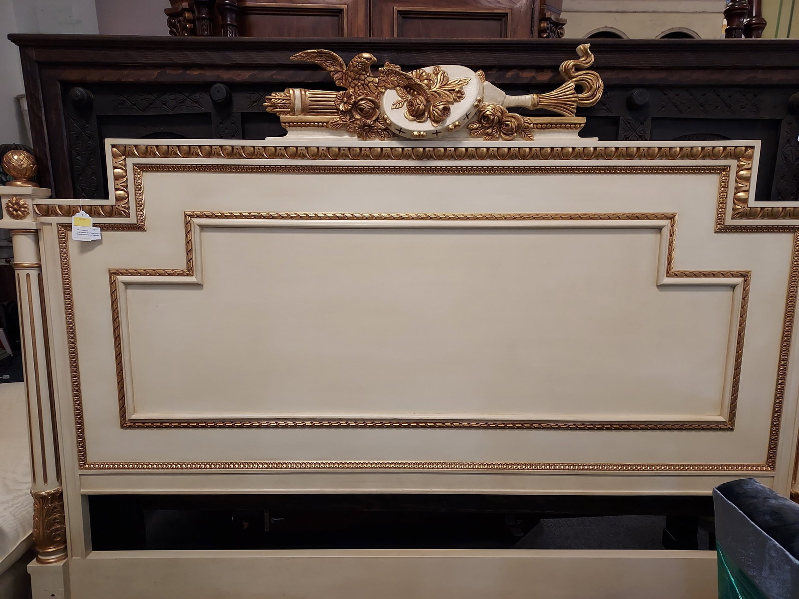 H949 Directoire Style Painted King Size  headboard (1 of 10)