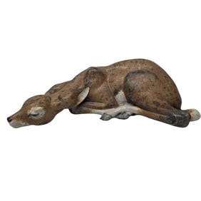 LLADRO GRESS PORCELAIN RESTING GAZELLE FAWN ret.