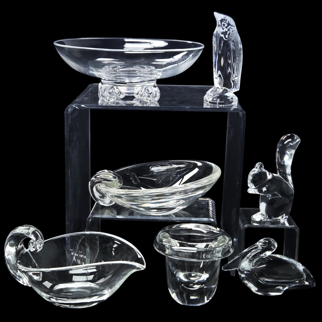 7 PC BACCARAT STEUBEN WATERFORD CRYSTAL GROUPING (1 of 13)