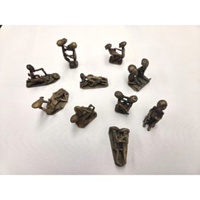 10pc NAUGHTY EROTIC AFRICAN AKAN GOLD WEIGHTS