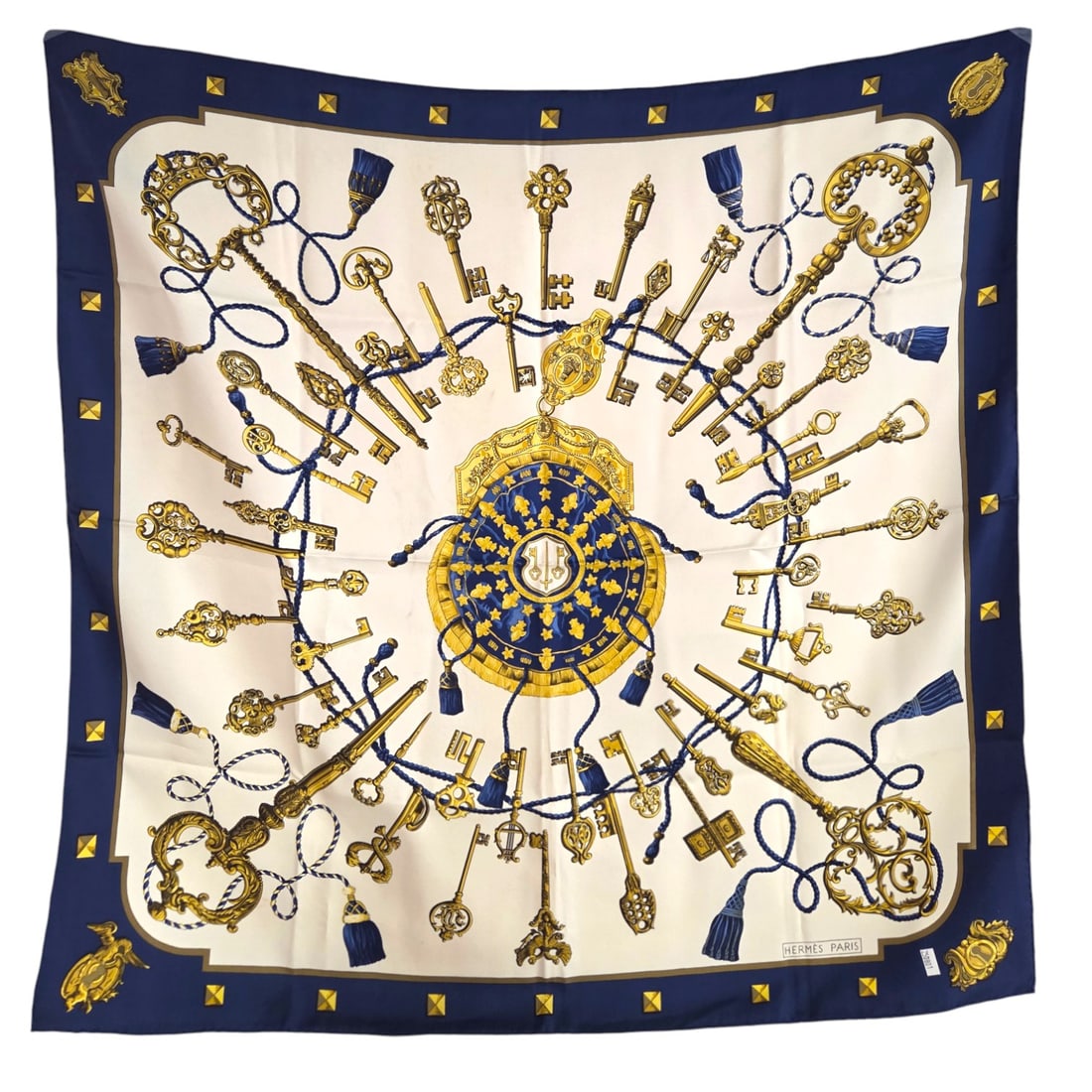 HERMES LES CLES SILK SCARF (1 of 5)