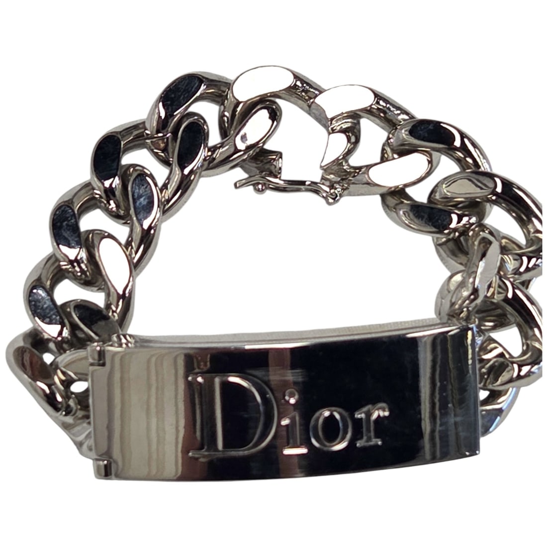 CHRISTIAN DIOR DUO DE GLOSS SILVER BRACELET (1 of 7)