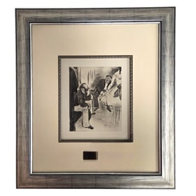 SEATED MAN & DANCER L.E. ETCHING AFTER DEGAS