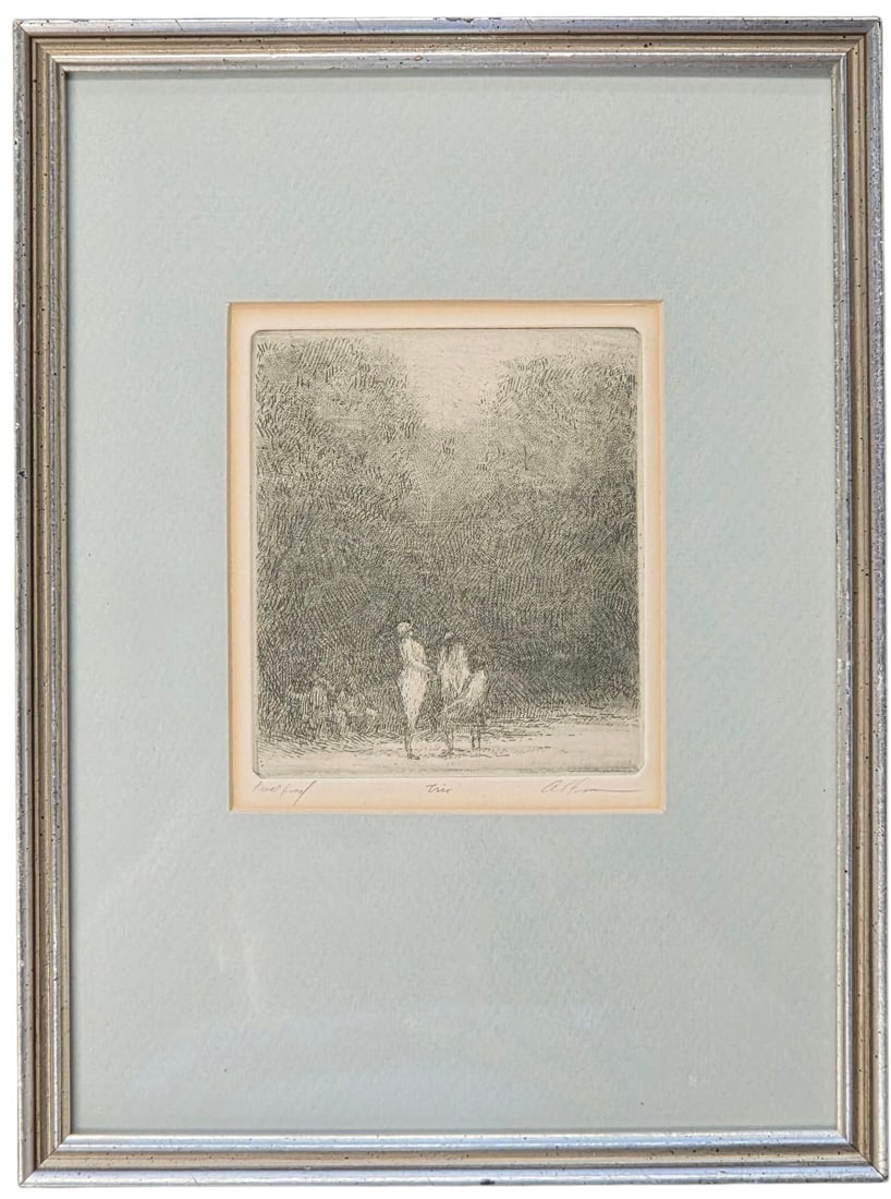 HAROLD ALTMAN "TRIO" TRIAL PLATE ETCHING (1 of 8)