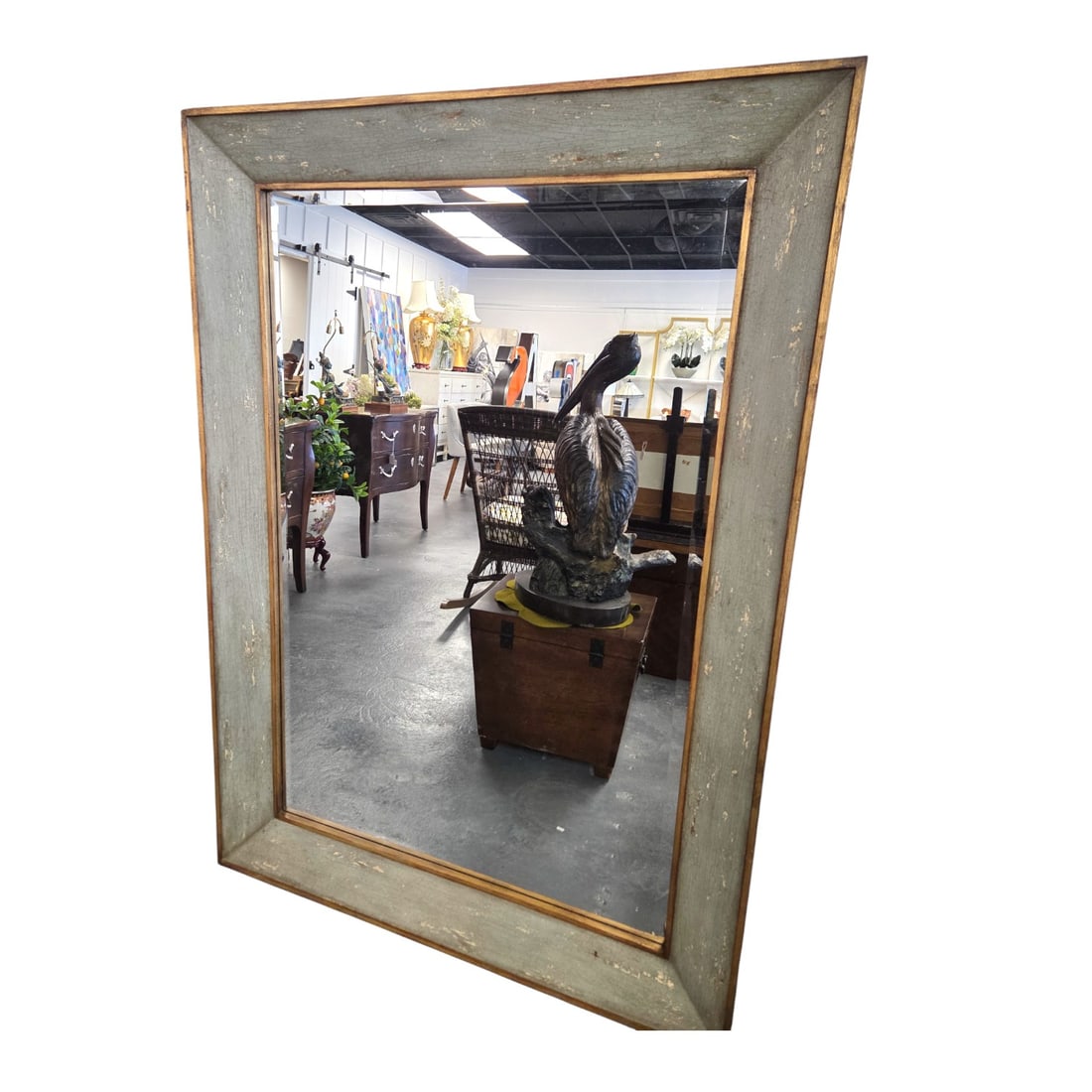 EXTRA LARGE PAINTED MIRROR (1 of 3)