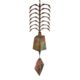 LARGE PAOLO SOLERIE BRONZE WIND CHIME