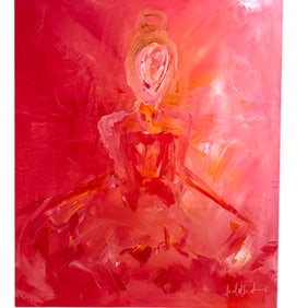 ISABELLA INNIS ABSTRACT FIGURATIVE PAINTING 72"