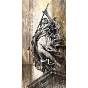 PAMELA SPIKA GUARDIAN SERIES OIL PAINTING 72"